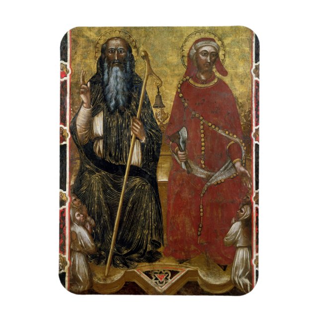 Ímã Santos Anthony Abbot e Elegius - Processo pintado (Vertical)
