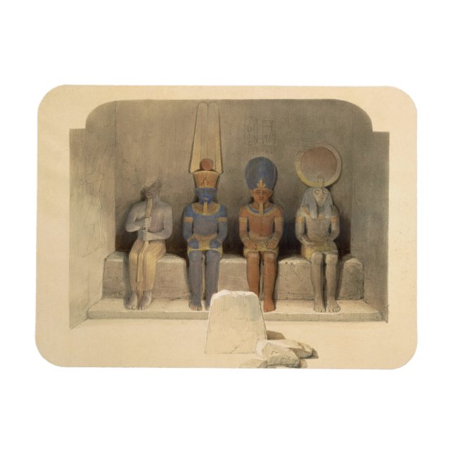 Ímã Santuário do Templo de Abu Simbel, do Egito (Horizontal)