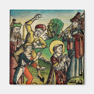 Imã São Estêvão o Protomártir Iconografia de Arte Fina