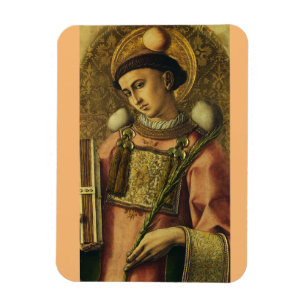 Ímã São Estêvão o Protomártir Iconografia de Arte Fina