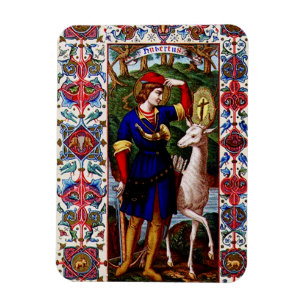 Ímã São Huberto de Liège com o cervo