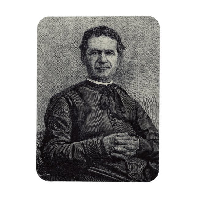 Ímã São João Bosco Padroeiro da Juventude Arte Católic (Vertical)