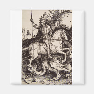 Imã São Jorge e o Dragão por Durer