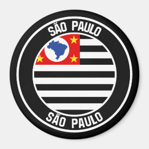 Imã São Paulo Round Emblem