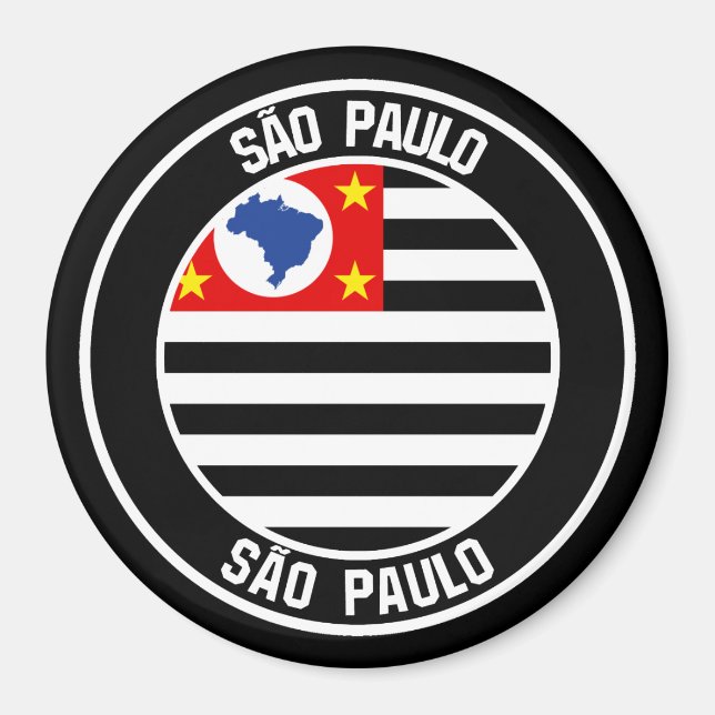 Imã São Paulo Round Emblem (Frente)