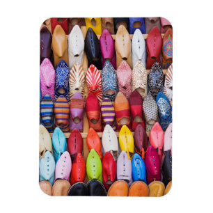 Ímã Sapatos expostos em uma loja nos souks