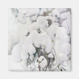 Imã Saplings (por Pekka Halonen) de pinheiro coberto p