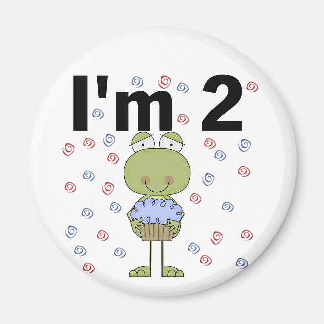 Imã Sapo com Camisetas do segundo aniversário do Cupca (Frente)