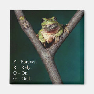 Imã SAPO - confie para sempre no deus - ímã