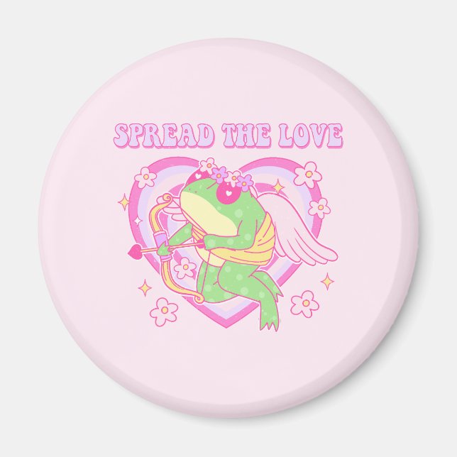 Imã Sapo Cute Cupid - Espalhe o Amor (Frente)