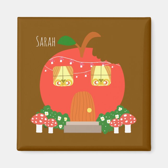 Imã Sapo da Apple Fruta House (Frente)