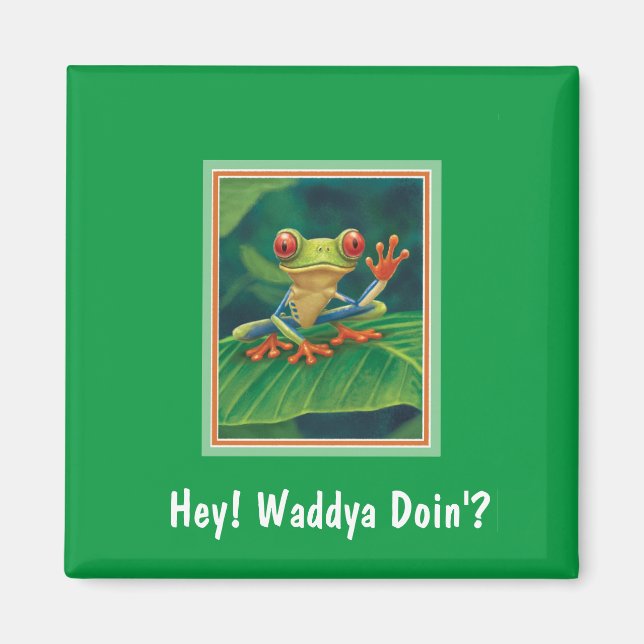 Imã Sapo de árvore de olhos vermelhos (Frente)