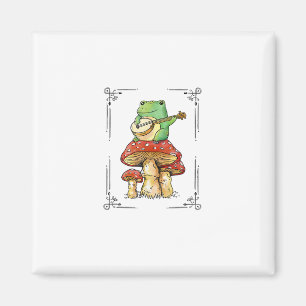 Imã Sapo de Cogumelo Design Artístico Goblincore Micol