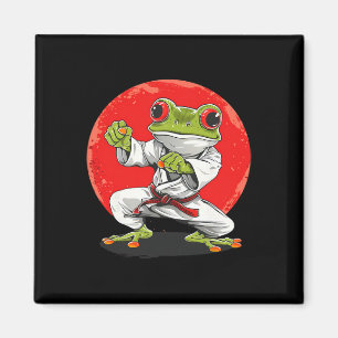 Imã Sapo de Karatê Artes Marciais Sapo de Judô Sapo de