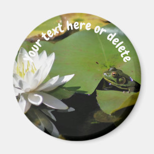 Imã Sapo e Flor de Lótus Personalizados