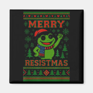 Imã Sapo engraçado de Natal Meme Resistmas Humor de Fe