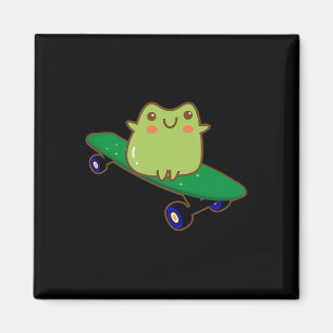 Imã Sapo Engraçado Em Skate Estética Fofo Kawaii Ska