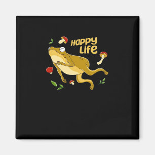Imã Sapo Feliz Design Mínimo Essencial