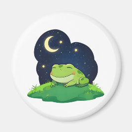 Imã Sapo fofo de observação de estrelas Design de céu