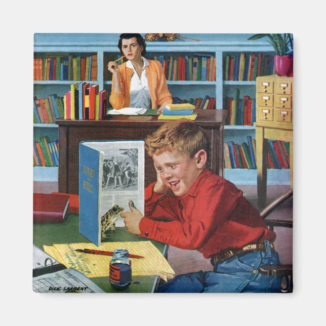 Imã Sapo na Biblioteca (Frente)