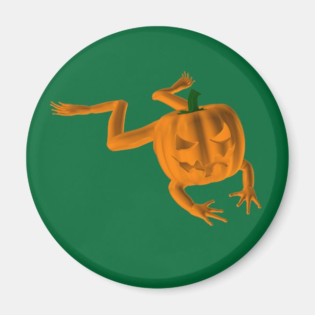 Imã Sapo Orange Halloween (Frente)