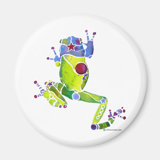 Imã Sapo Primavera verde (Frente)