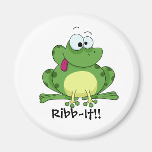 Imã Sapo Verde Feliz