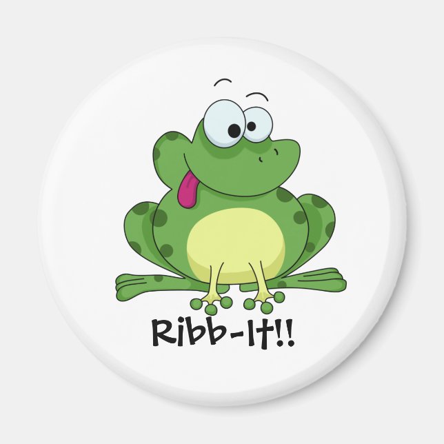 Imã Sapo Verde Feliz (Frente)