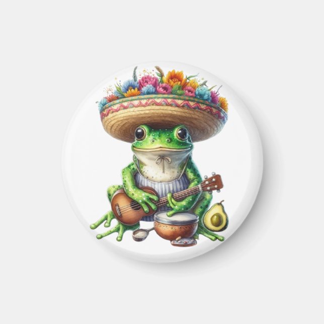 Imã Sapo Verde Musical (Frente)