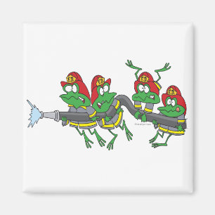 Imã sapos de sapo de bombeiro engraçados