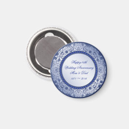 Imã Sapphire 45º Aniversário de Casamento Magnet