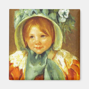 Imã Sara em Green Bonnet. 1901, Mary Cassatt