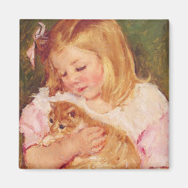 Imã Sara Holding um Gato (por Mary Cassatt)