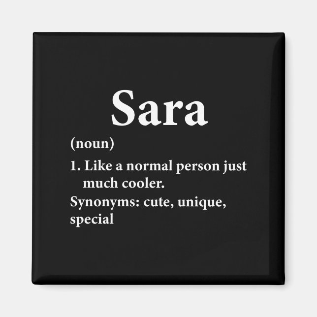 Imã Sara Name Definition Funny D  (Frente)