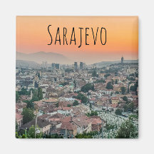 Sarajevo paisagem a partir do ímã superior