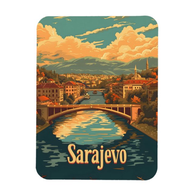Ímã Sarajevo Vintage (Vertical)