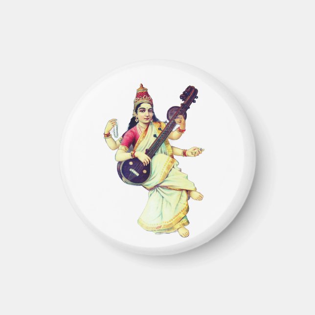 Imã Saraswati, Deusa Hindu (Frente)