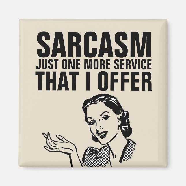 IMÃ SARCASM RETRO HOUSEWIFE MAGNETS (Frente)