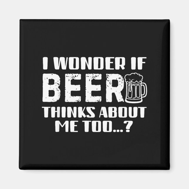 Imã Sarcastic Drinking Funny Beer Day Drinking Beer Qu (Frente)