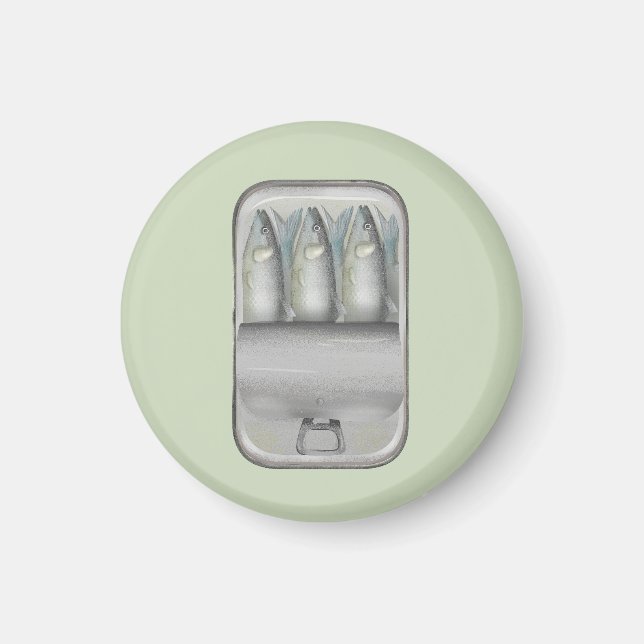 Imã Sardinhas numa lata de estanho (Frente)