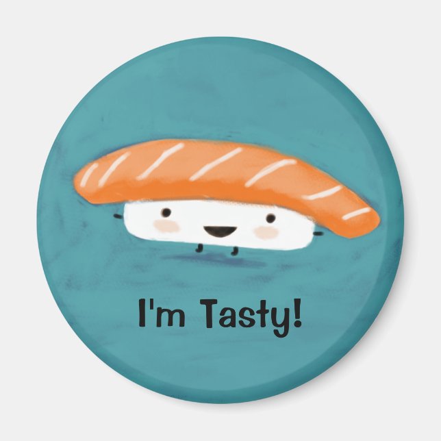 Imã Sashimi de Salmão Kawaii (Frente)