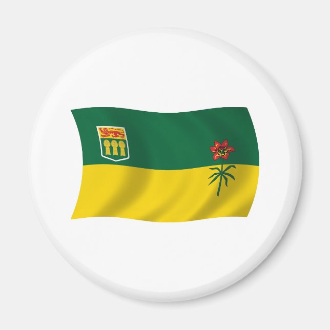 Imã Saskatchewan Flag Magnet (Frente)