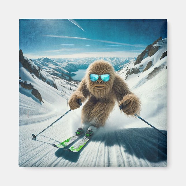 Imã Sasquatch o Skier (Frente)