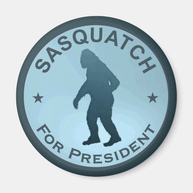 Imã Sasquatch Para Presidente (Frente)