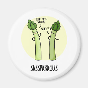 Imã Sassparagus Cute Asparagus Vegetable PUn