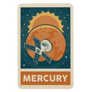Ímã Satélite Mercury Retro Galaxy