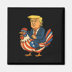 Imã Sátira de Trump Frango Jockey - Humor Político Div