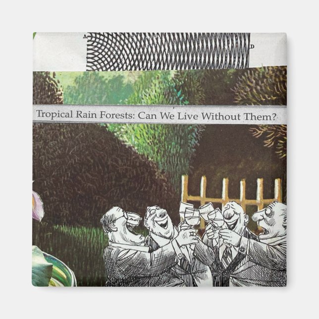 Imã Sátira Engraçado da Piada Política Florestal sobre (Frente)