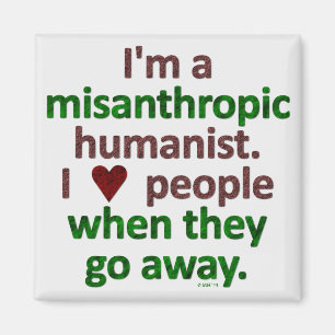 Imã Sátira Misanthropic do solitário do humanista