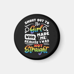 Imã Saudação à Garota Orgulho Lésbico LGBT Camiseta G